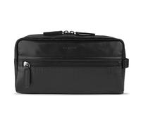 Bugatti Trousse de toilette Joel Vanity Bag en cuir 27 cm Noir