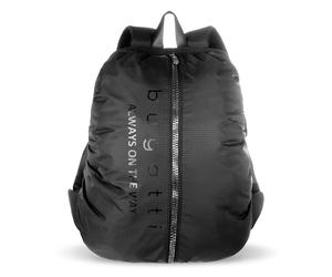 bugatti Letter's Sac à dos pour hommes 15", backpack en polyester ripstop noir