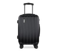 bugatti Lima - Valise Cabine à Coque Rigide 58 x 38 x 23,5 cm, Trolley léger avec 4 roulettes pivotantes et Serrure TSA - Noir