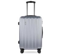bugatti Lima Valise Rigide 67 x 45 x 27,5 cm - 58,1 L - 4 roulettes avec Serrure TSA - Argent
