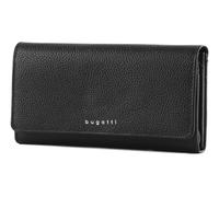 bugatti Linda Portefeuille Femme Cuir 18 Cartes avec Rabat - Noir
