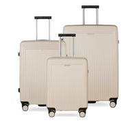 bugatti Linea 4 roues Set de valises 3 pièces beige