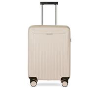 bugatti Linea Valise Rigide S avec 4 roulettes, Bagage à Main léger en Polycarbonate, Beige