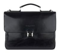 bugatti Mallette noir en cuir pour homme - Romano Briefcase M 216706