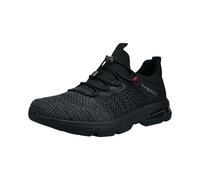 bugatti Man Herren Low-Top Sneaker, Männer Sneaker, Wechselfußbett,Laufschuhe,Freizeit,Leger,sportlich,maennlich,Men's,Black (1000),42 EU/EU UK