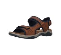 bugatti man Sandales pour homme, Cognac Dark Blue 6341, 42 EU