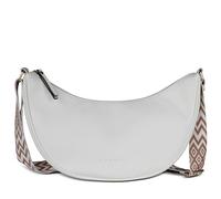 bugatti Mare 3.0 Moonbag Femme - Sac bandoulière léger en similicuir, forme demi-lune, blanc