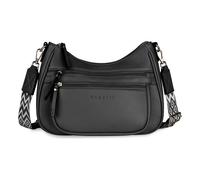 bugatti Mare 3.0 - Sac à bandoulière moyen pour femme en similicuir, couleur noire