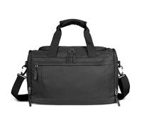 bugatti Mare Basic Sac de Voyage, Sacs à Main compacts avec système d'attache pour Valise à roulettes, Noir