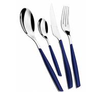Bugatti Ménagère 24 Pièces Bleu, 24 pièces, Acier inoxydable, Glamour, Moderne, 1.3 kg, Lave-vaisselle, 3137998031