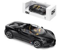 Bugatti Mistral 1:24 Scale Die-Cast Model Car - Black | Detailed Collectors Edition Diecast | Produit officiel sous licence