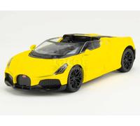 CMJ Bugatti Mistral Roadster Voiture Miniature à l'échelle 1:43 - Jaune Sunbeam - Modèle de Collection élégant moulé sous Pression - Produit sous Licence Officielle