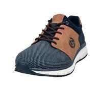bugatti Mocassins pour Homme, Cognac Bleu foncé., 45 EU