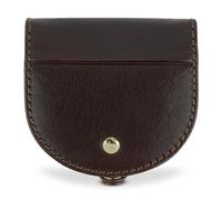 bugatti Neaples Boîte viennoise entièrement en Cuir, Porte-Monnaie avec Bouton-Pression, Marron