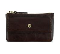 bugatti Neaples étui à clés en cuir de vachette, organiseur de clés avec compartiment à monnaie, marron