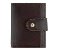 bugatti Neaples Mini-Portefeuille en Cuir de Vachette, Petit Portefeuille avec Protection RFID, Marron