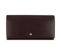 bugatti Neaples Portefeuille pour Femme, 15 Compartiments pour Cartes, Portefeuille Long avec Protection RFID, Marron