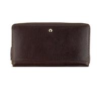 bugatti Neaples Portefeuille pour Femme 18 Compartiments pour Cartes, Portefeuille Long avec Protection RFID, Marron