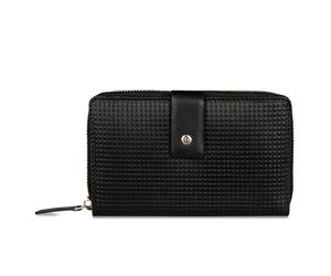 bugatti Noemi Grand Portefeuille Femme Taille L en Cuir avec Protection RFID, Noir