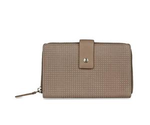 bugatti Noemi Grand Portefeuille Femme Taille L en Cuir avec Protection RFID, Sable