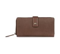 bugatti Noemi Portefeuille Long Femme en Cuir avec Protection RFID, Cognac