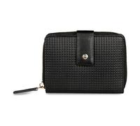 bugatti Noemi Portefeuille Femme à Fermeture éclair avec Protection RFID, Portefeuille en Cuir, Noir