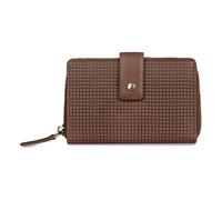 bugatti Noemi Portefeuille Femme en Cuir, Portefeuille zippé Taille M avec Protection RFID, Cognac