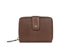 bugatti Noemi Portefeuille Femme à Fermeture éclair avec Protection RFID, Portefeuille en Cuir, Cognac