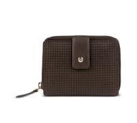 bugatti Noemi Portefeuille Femme à Fermeture éclair avec Protection RFID, Portefeuille en Cuir, Marron