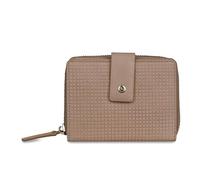 bugatti Noemi Portefeuille Femme à Fermeture éclair avec Protection RFID, Portefeuille en Cuir, Sable