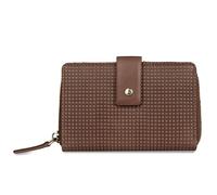 bugatti Noemi Portefeuille Femme en Cuir, Portefeuille zippé Taille M avec Protection RFID, Cognac