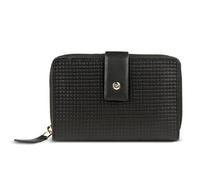 bugatti Noemi Portefeuille Femme en Cuir, Portefeuille zippé Taille M avec Protection RFID, Noir