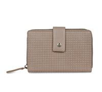 bugatti Noemi Portefeuille Femme en Cuir, Portefeuille zippé Taille M avec Protection RFID, Sable