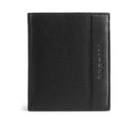 bugatti Nome Portefeuille Portrait avec Rabat en Cuir de Veau véritable, Protection RFID, Noir