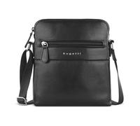 bugatti Nome Sac à bandoulière pour homme, sac à bandoulière en cuir, sac crossover, noir