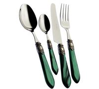 BUGATTI OXB4M-S3265 Oxford Ménagère de 49 Pièces Service de Table Acier/ABS Vert 52 x 37,5 x 16 cm