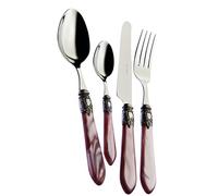 Bugatti OXBLM-S3250 Oxford Ménagère de 24 Pièces Service de Table Acier/ABS Lilas 39 x 27 x 5 cm