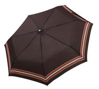 bugatti Parapluie de poche « Take it Duo » uni - Parapluie stable et léger - Ouverture et fermeture automatique - Pour une meilleure protection - Rayures noix de coco