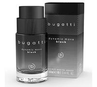 bugatti Parfum pour homme Dynamic Move Black 100ml I Eau de Toilette orientale boisée I combinaison sensuelle et puissante de bois de cachemire, musc et de litchi I fruité, frais et chaud boisé