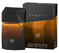 bugatti Parfum pour homme « Unlimited ambré » 100 ml I Eau de toilette pour homme avec bergamote, pomme, notes marines et bois de cèdre I Frais, élégant et équilibré I Parfum aromatique ambré pour