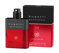 bugatti Performance Red Parfum pour homme 100 ml I Oriental fougères Eau de toilette pour homme avec pamplemousse, lavande, patchouli et bois de santal I Puissant avec des notes masculines et chaudes