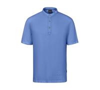 bugatti Polo à col Montant à Manches Courtes pour Homme, Coupe Moderne, 340 - Bleu Gris, L