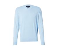 Bugatti Pull à col en V pour Homme, Bleu Clair - 320, L