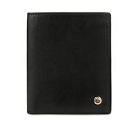 bugatti Roccia Petit Portefeuille Homme en Cuir Finition Saffiano, avec Protection RFID, Noir-Cognac