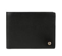 bugatti Roccia Portefeuille en Cuir avec Protection RFID, Portefeuille pour Homme en Finition Saffiano, Noir-Cognac