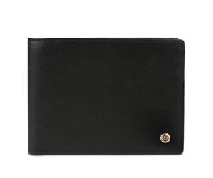 bugatti Roccia Portefeuille en Cuir avec Protection RFID, Portefeuille pour Homme en Finition Saffiano, Noir-Cognac