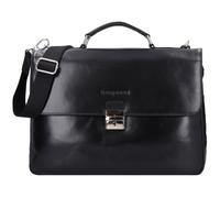bugatti Romano Attaché-case Cuir véritable 40 cm Compartiment ordinateur noir