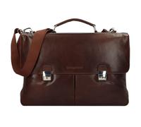 bugatti Romano Attaché-case Cuir véritable 44 cm Compartiment ordinateur brun