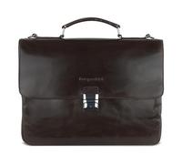 bugatti Romano Porte Document Homme en Cuir avec Blocage RFID, Sac Ordinateur Portable, Moyen - Marron