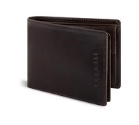 bugatti Romano Portefeuille Homme en Cuir Robuste avec Blocage RFID, Format Horizontal avec Rabat - Marron